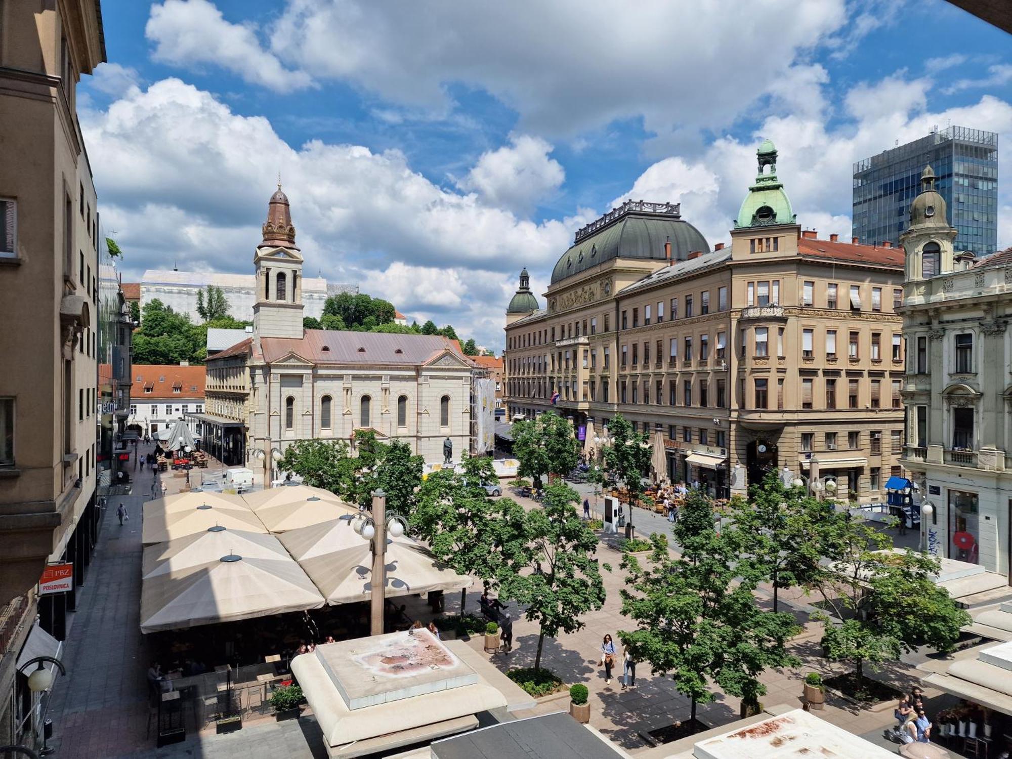 Apartment Exclusive View Cvjetni Trg Zagreb Dış mekan fotoğraf